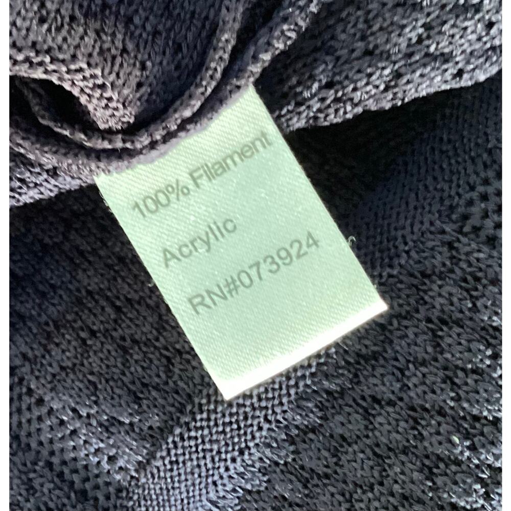 Ming Wang Women's Long Sleeve Knit Windowpane Button Front Jacket Blue Size XL‎ - Picture 9 of 9